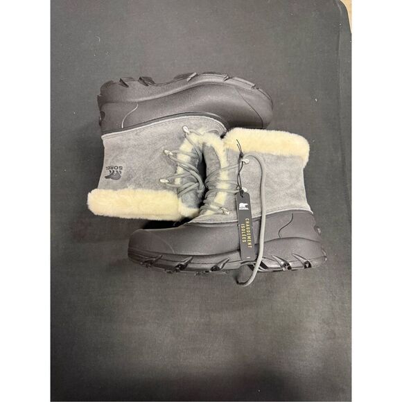 Sorel Snow Angel Quarry Black Waterproof Snow Boots 7 - Picture 3 of 6